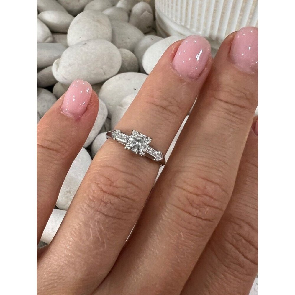 JABEL 18K WHITE GOLD DIAMONDS  RING SIZE 4.5 - Picture 6 of 10